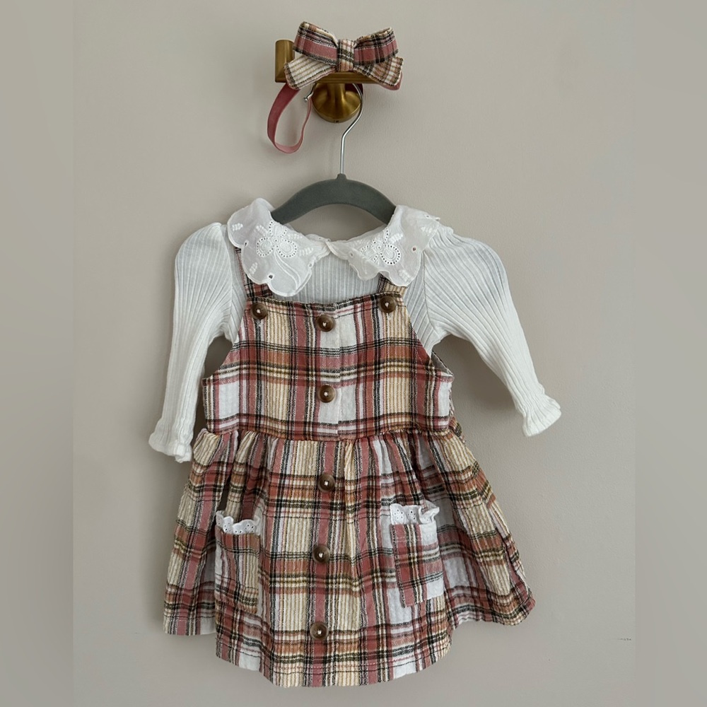 Karen Miller dress bodysuit and headband 6 month